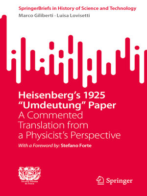 cover image of Heisenberg's 1925 "Umdeutung" Paper